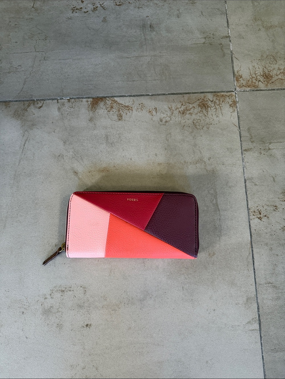Fossil Colorblock Zip Around Wallet - Picture 2 of 6